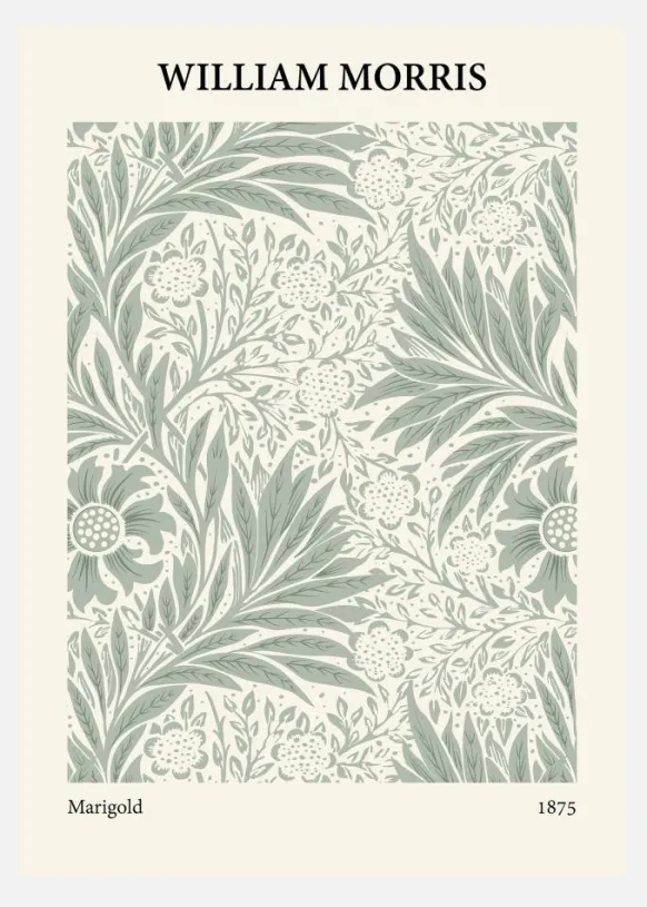 William Morris - Marigold 6 Canvastavla (30x40 cm)