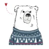 Winter Bear Poster (21x29.7 cm (A4))