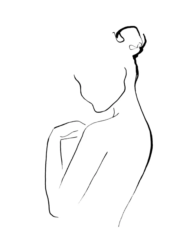 Woman In Ink Poster (21x29.7 cm (A4))