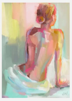 Woman Posing Canvastavla (30x40 cm)