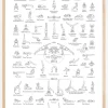 Yoga Black and White lll Poster (21x29.7 cm (A4))