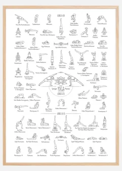 Yoga Black and White lll Poster (21x29.7 cm (A4))