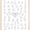 Yoga Black and White ll Poster (21x29.7 cm (A4))