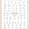 Yoga Black and White l Poster (21x29.7 cm (A4))