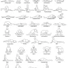 Yoga - White Poster (21x29.7 cm (A4))