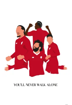You Will Never Walk Alone-Liverpool Players Poster (21x29.7 cm (A4))