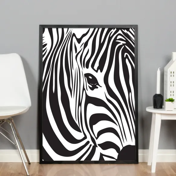 Zebra Poster (21x29.7 cm (A4))